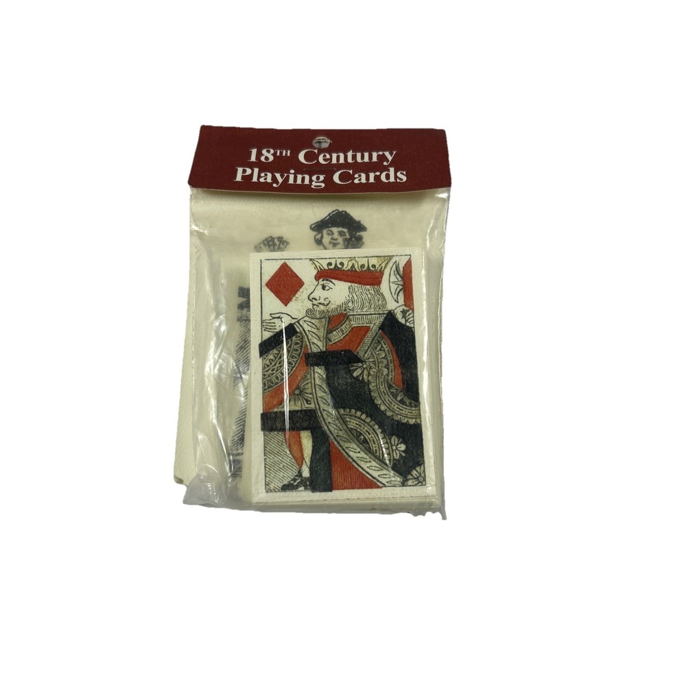 18th Century Playing Card Deck Americana New Sealed Made in USA Royalty Theme